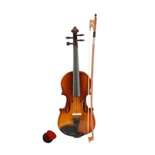 Beginner 1/8 Violin Set Natural Basswood for Kids 4-5 Years Full Kit