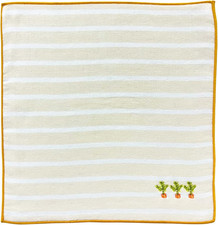Prairie Dog TIS-004 Embroidered Gauze Pile Handkerchief, Carrot