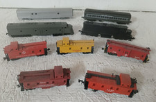 Lot of 9 N Scale Trains Engines Caboose's Passenger cars