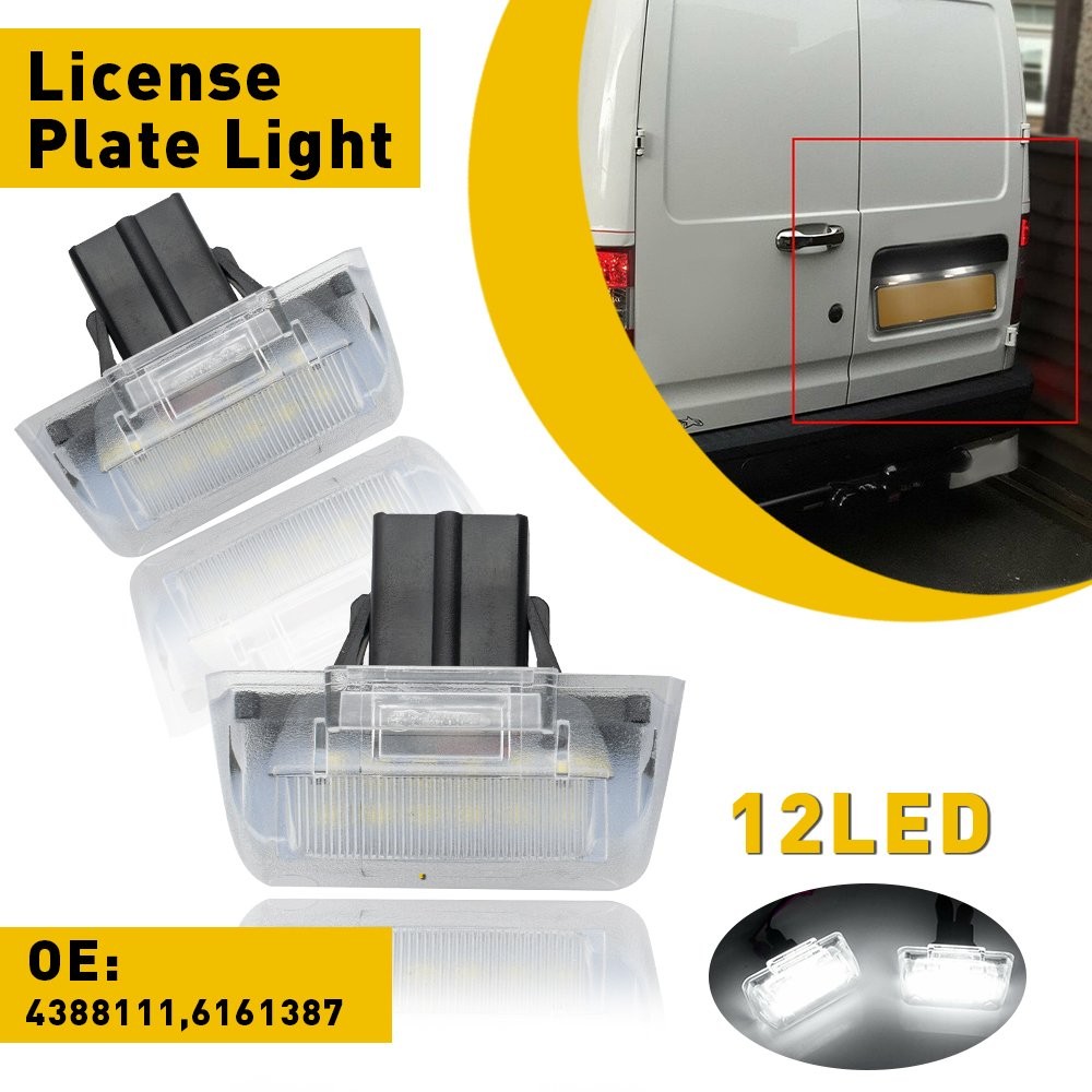 For Ford Transit LED License Plate Light Rear Number Plate Lamp MK6 MK7 Pair UK