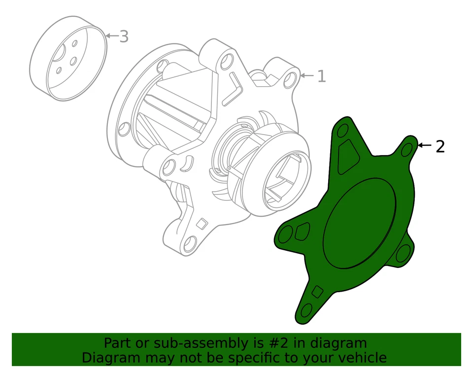 Genuine Hyundai 2020-2024 Elantra Tucson Venue Kona Santa Fe Gasket 25124-2M800 - Image 2 of 2