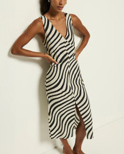 Nation Los Angeles Kimora Midi Dress Size Small Slip On Sleeveless Minimalist