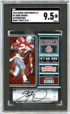 EDDIE GEORGE 2018 PANINI CONTENDERS DRAFT BOWL TICKET AUTO SP 8/10 SGC 9.5 MINT