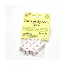 Koplow Dice d6 Parts of Speech Dice (10) New
