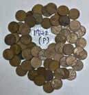 1942 Lincoln Wheat Copper Cent Penny P Philadelphia/No Mint 7.2 Oz Bulk Lot