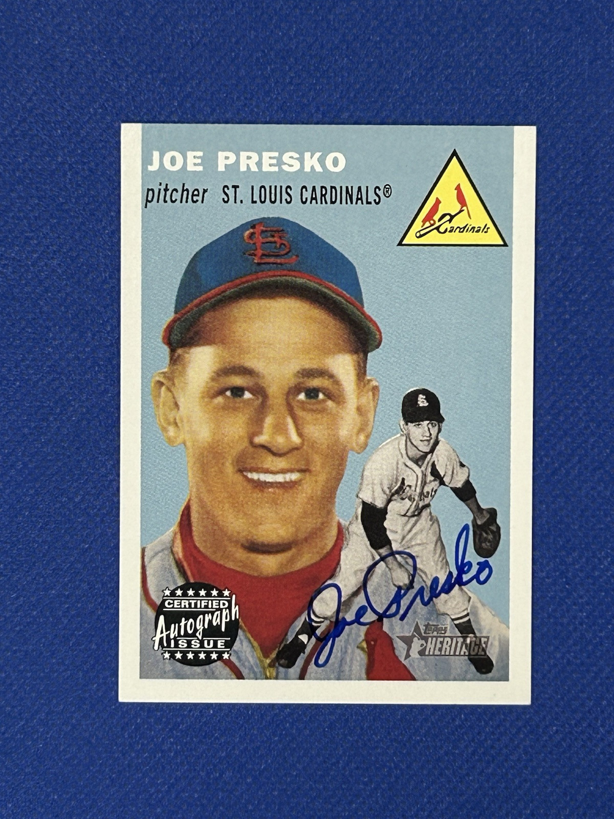 2003 Topps Heritage Real One Autograph Auto #JP Joe Presko Cardinals Signed Card