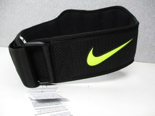 Nike Structured Weight Lifting Training Belt 2.0 Black/Volt Size Large Adult