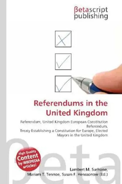 Referendums In The United Kingdom Lambert M. Surhone (U. A.) Taschenbuch 2026-image