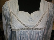 Character Cuddleskin Blue Brushed Back Satin Nightgown Gown Large