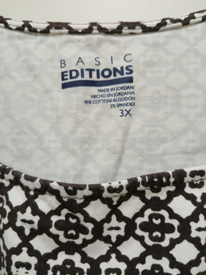 Basic Editions Women's Tank Top 3x - Image 2 of 2
