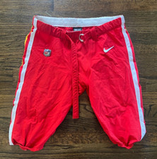 2022 GAME USED ? ISSUED KANSAS CITY CHIEFS RED FOOTBALL PANTS KHALEN SAUNDERS 99