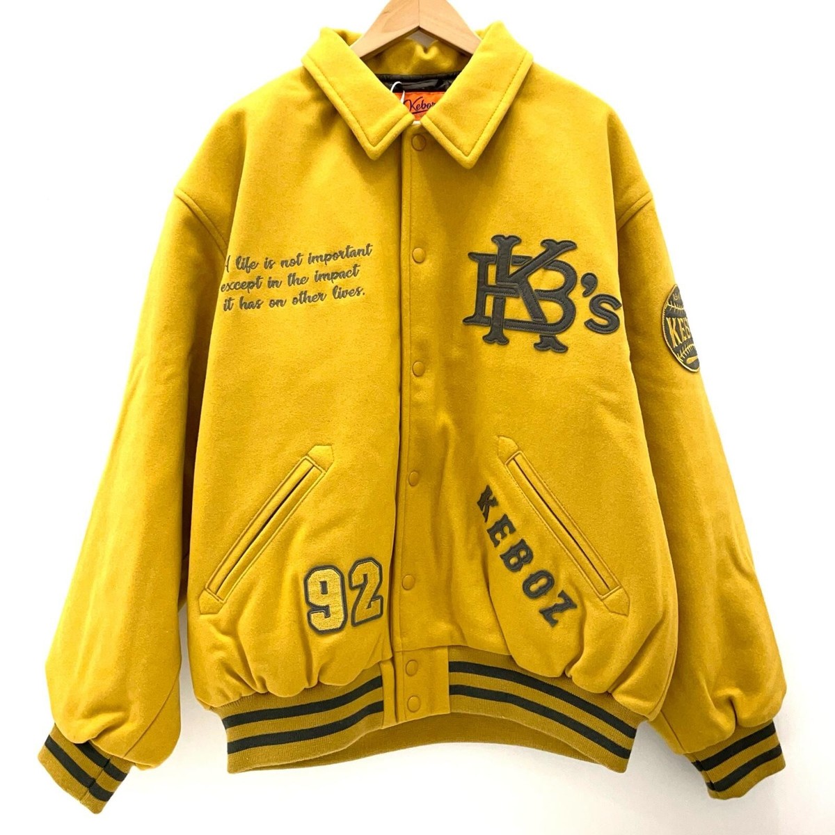 ジャケット・アウター Keboz MELTON STADIUM JACKET Keboz MELTON STADIUM JACKET