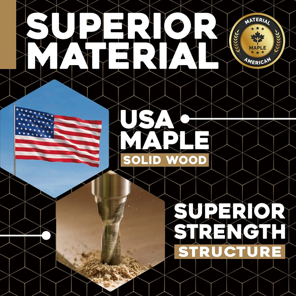 Butcher Block Work Bench Top - 30 X 18 X 1.5 In. Multi-Purpose Maple Slab for Co - Image 3 of 4