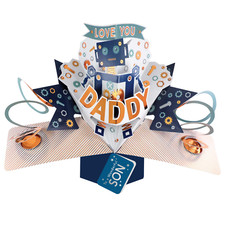 To A Wonderful Son Robot Daddy Pop Up Card Father's Day, Birthday, Any Occasion