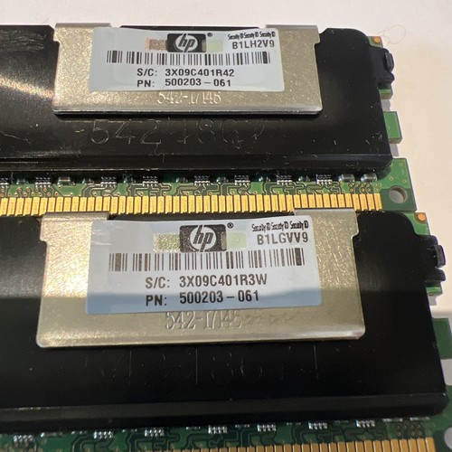 HP 500203-061 - 8Gb KIT 2 x 4GB PC3-10600R ECC Registered RAM Server Memory - Picture 3 of 3