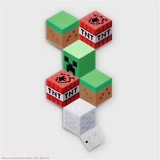 Minecraft MOB and Blocks LED RGB Panel Set of 6 Novelty Wall Lights