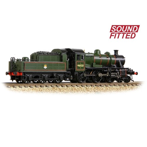 Graham Farish 372-630SF LMS IVATT 2MT Class No.46521 BR Lined Green Early SOUND - Picture 1 of 4