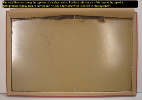 RCA His Masters Voice Music Tool Work Cart Graphic Framed Sheet Cool Metal Vtg - Picture 11 of 11