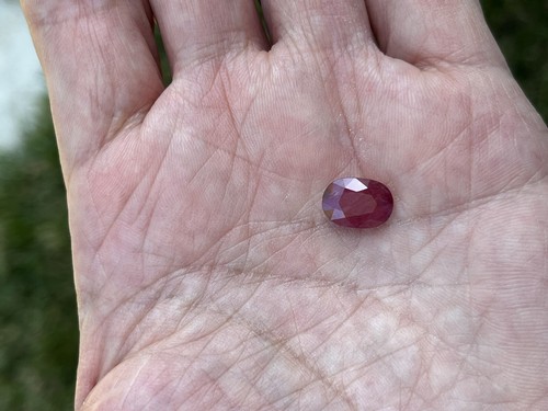 GIA Certified Natural Ruby Oval Cut Loose Gemstone 3.09 Carat - Picture 10 of 16