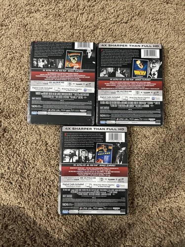 Frankenstein/Dracula/The Wolfman - Steelbook Set New Sealed,4K+ Blu-Ray+digital, - Picture 2 of 6
