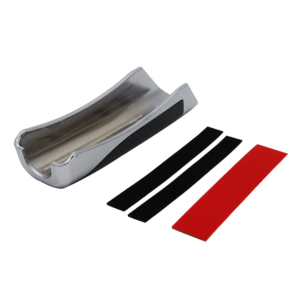 Interior Car Handbrake Wood Carbon Fiber Protector Cover Trim Decor Accessories - Image 4 of 4