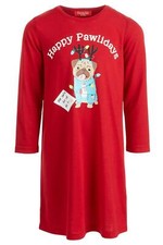Family PJs Christmas Nightgown Happy Pawlidays Dog Girl Small s 6-7 6 7 kids