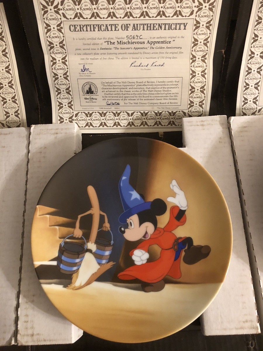 Disney's Fantasia 8 Plate Collector Set - Knowles/Bradford