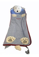 Pottery Barn DYLAN Kids Shaggy Head Puppy Dog Sleeping Bag Monogrammed
