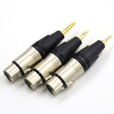3.5/3.5/4.4mm Male to 4Pin Balanced XLR Female HIFI Audio Adapter Connector