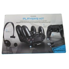 dreamGear Players Kit For Ps4 - 6 Piece Advanced Gaming Accessory Kit Black NEW