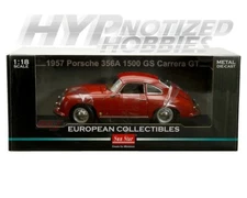 SUN STAR 1:18 1957 PORSCHE 356A 1500 GS CARRERA GT DIE-CAST RED SS-1350