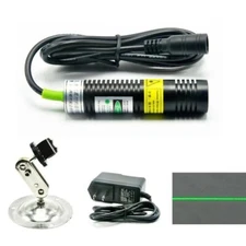 Positioning Line 532nm 30mW Green Laser Module Generator 5V Adapter 18mm Holder