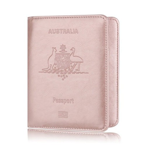 Slim Leather Travel Passport Wallet Holder RFID Blocking ID Card Case Cover AU - Picture 6 of 25