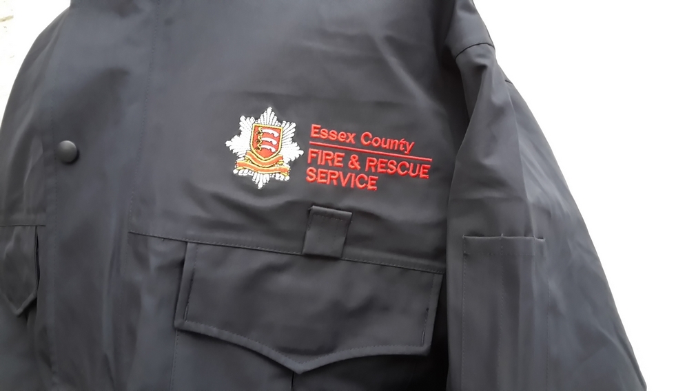 Blouson De Pluie Bleu Marine Sapeur Pompier Anglais - Taille XXL - Années 1990 - Neuf