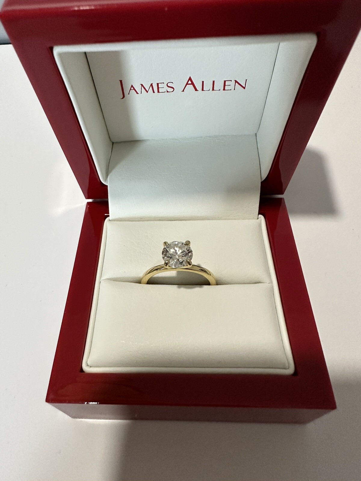 James Allen Engagement ring size 5 Lab Created 1.25 Carat Diamond eBay
