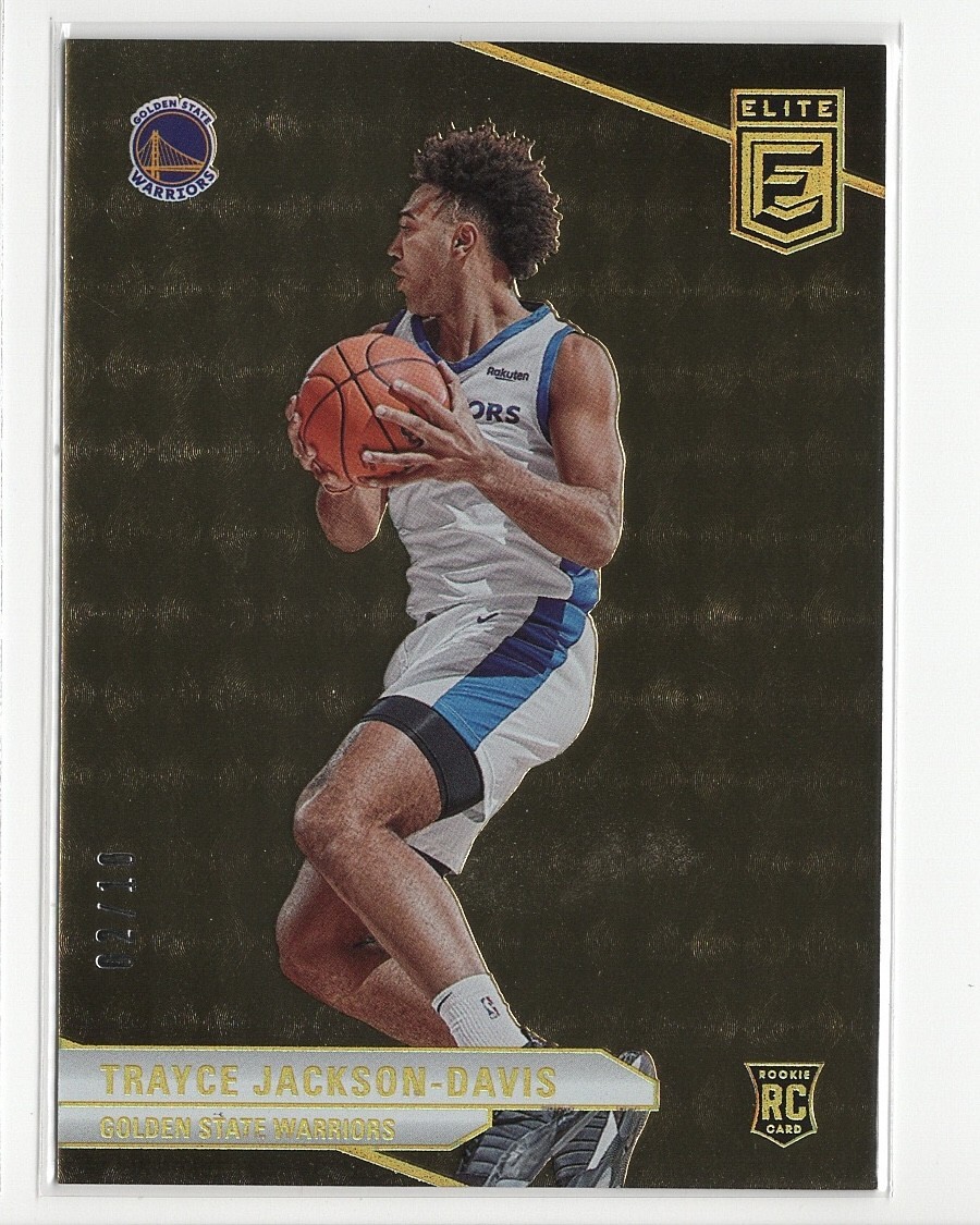 2023-24 Panini Donruss Elite Trayce Jackson-Davis #247 Gold /10 RC Warriors SSP