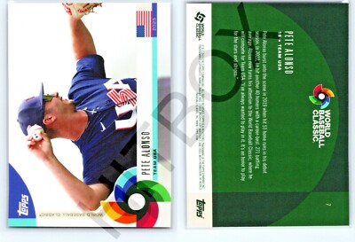 2023 TOPPS WBC GLOBAL STARS - PYC Pick Black Green /75 Red /150