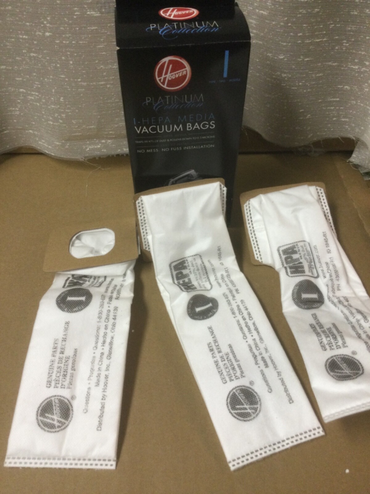 NEW HOOVER Type I HEPA Bags AH10005 Lot of 3 eBay