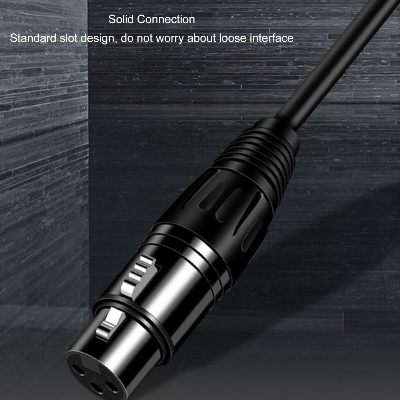 Microphone Cable 2m Long XLR Female to 1/4 Inch TRS Balanced Signal ...