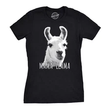 WOMENS MAMA LLAMA TEE SHIRT BY CRAZY DOG SIZE SMALL NWOT :B19-6