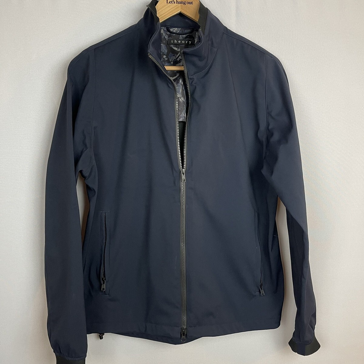 Theory Lightweight Men Zip-up Jacket Navy Size S RN 98406 | eBay