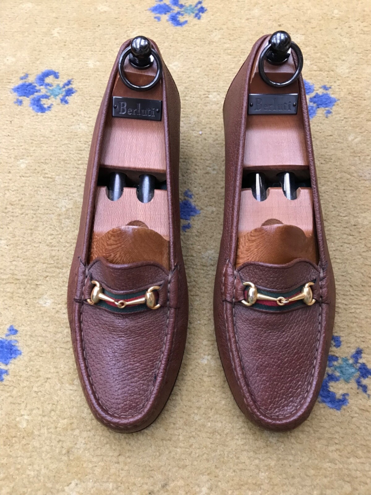 Gucci Horsebit Loafers in Brown Web Green Red Womens UK 7 US 10 EU 40-image