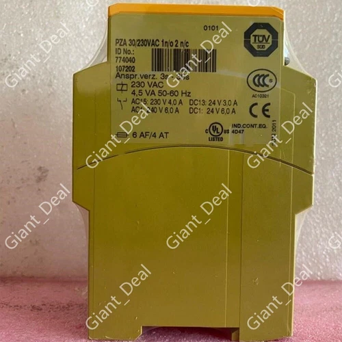 New For Pilz PZA 774040 Safety Relay Single-Channel 30/230VAC 1n/o 2n/c