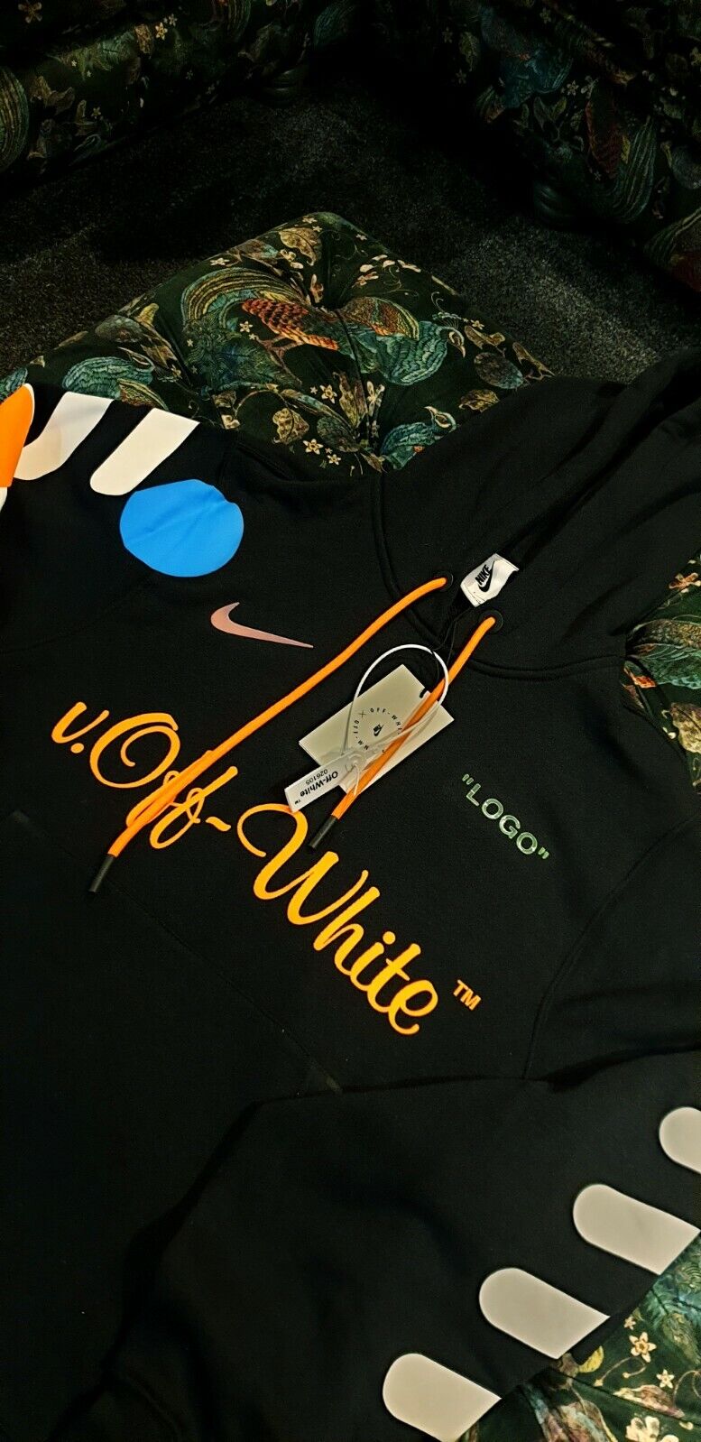 Nike Lab X Off White Football Mon Amour Hooded Pullover S Hoodie Small Black For Sale Ebay