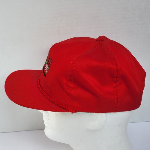 Vintage Monsanto Harness Plus Herbicide Red Snapback Rope Hat Made In USA - 第 2/13 張圖片
