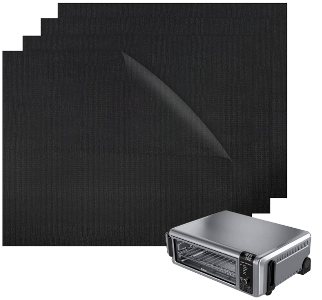 Non-Stick Reusable 11x12 Air Fryer Liners for Ninja & Cosori Ovens – Heat Resistant, Fits Most Models