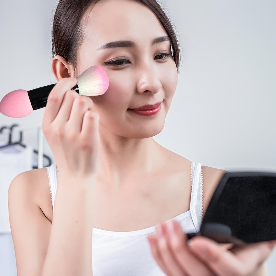 1pc Double End Make Up Brush Foundation Blush Cream Powder Concealer