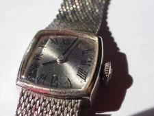 Vintage Ladies TISSOT White 10K RGP Bezel and Gold Filled Band 