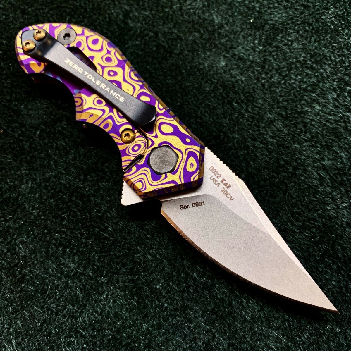 Zero Tolerance ZT 0022 Plain Edge Folder ZT0022 S45V Steel