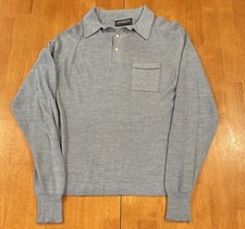 Vintage Puritan Long Sleeve Two-button Shirt / Sweater Large Made In USA Light